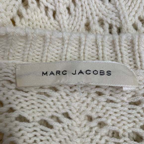 MARC JACOBS Cream Gold Wool Cashmere Payettes Sweater - Picture 6 of 7
